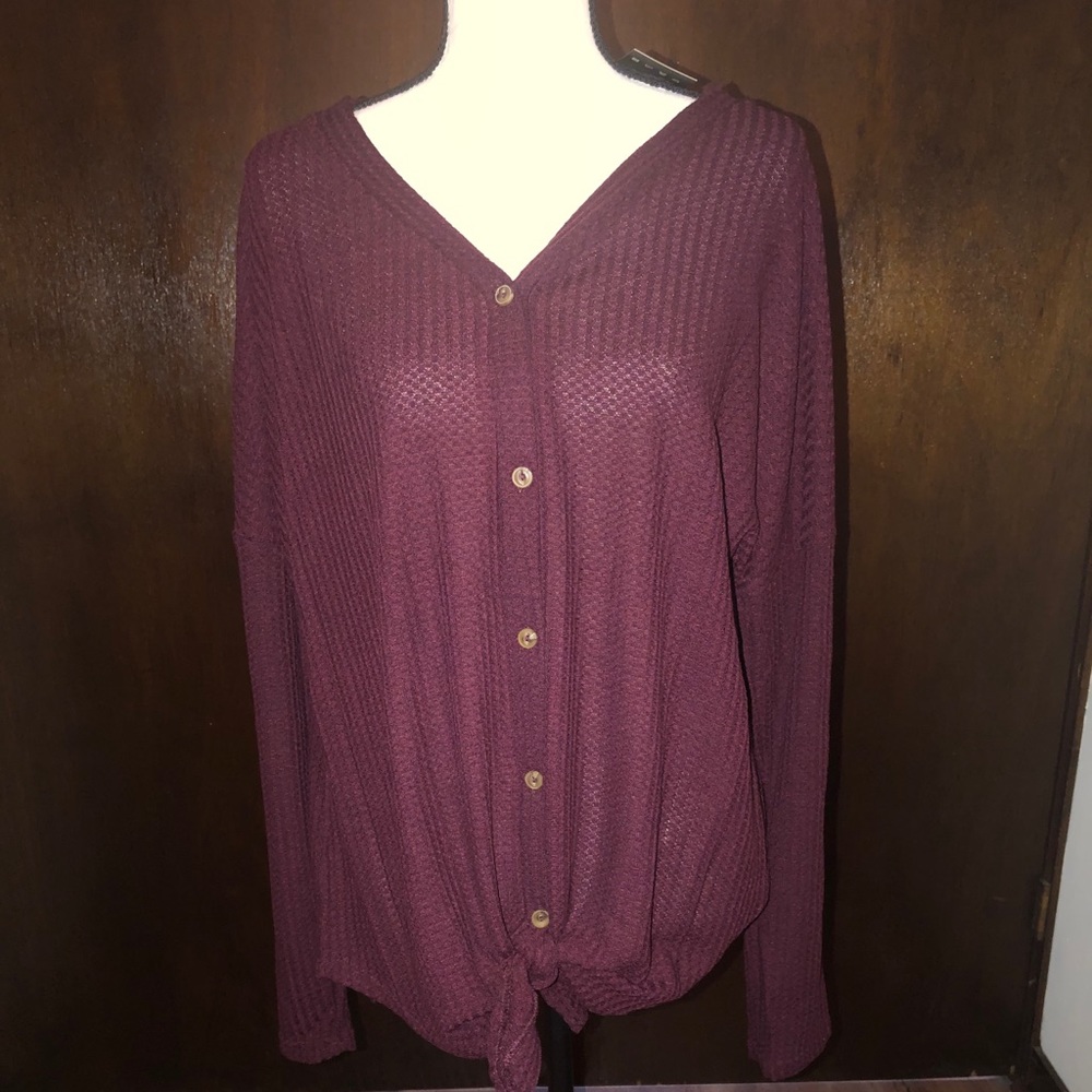 XL Waffle Knit top